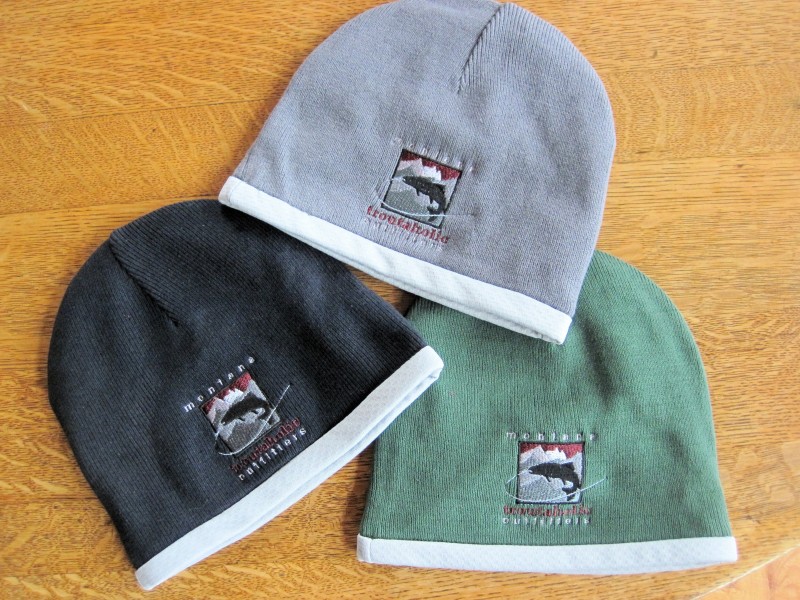 Montana Troutaholic Outfitters Official Beanie. Lined with moisture